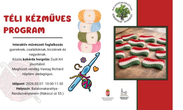 Interaktív művészeti foglalkozás – Kokárda horgolás